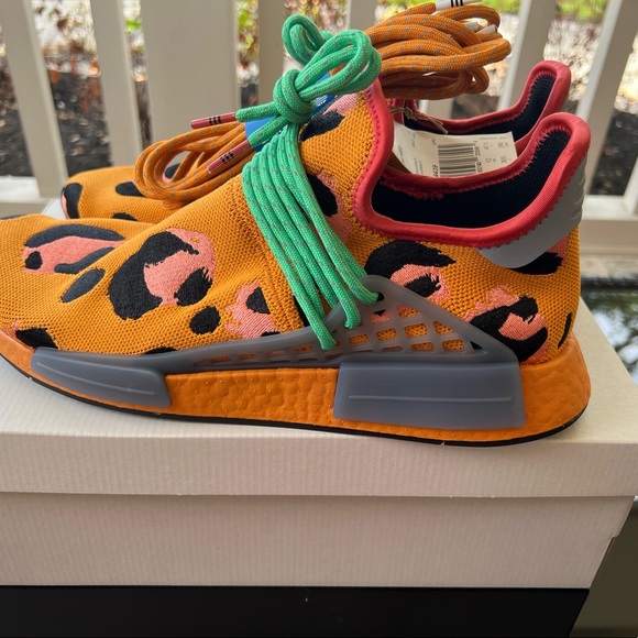 adidas Pharrell x NMD HU Human Race Animal Print Sneakers GZ4439 Men's Size 12 - Picture 7 of 10